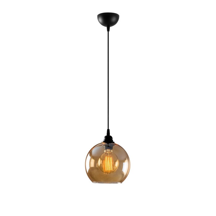 Opviq Lámpara de Araña Oro y Negro con Tapa de Cristal Opviq Lámpara de Araña Oro y Negro con Tapa de Cristal